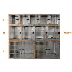 Jaula Para Perros Modular de Acero Inoxidable